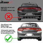 Rear Diffuser Splitter for 2015-2024 Dodge Charger Base SXT  PP