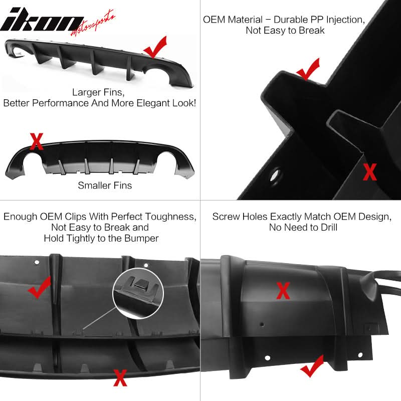 2015-2024 Dodge Charger SRT Rear Diffuser PP
