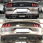 Fits 15-17 Mustang Premium Rear Bumper & R Spec 3 Pc Rear Diffuser