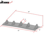 23" x 6" Universal Rear Bumper Diffuser Lip 5 Shark Fins Under