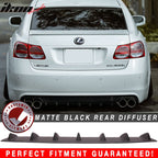 2006-2011 Lexus GS350 GS430 GS450H Matte Black Rear Bumper Diffuser
