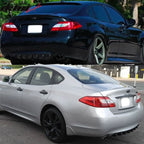 Infiniti G35 M25 M37 Sedan 7 Fin Matte Black Rear Bumper Diffuser ABS