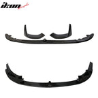 2015-2020 BMW F80 M3 F82 M4 P Style Black Front Bumper Lip 3PC PP