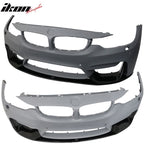 2015-2020 BMW F80 M3 F82 M4 P Style Black Front Bumper Lip 3PC PP