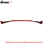2010-2012 Ford Mustang V6 S Style Front Bumper Lip Chin Spoiler PU