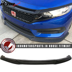 Fits 16-18 Honda Civic Coupe Sedan GT Front Lip & Gloss Mesh Grille
