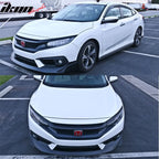 2016-2018 Honda Civic 2dr Sedan JS Racing Front Bumper Lip Spoiler PU
