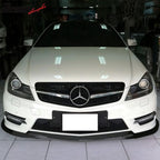 2012-2014 Benz W204 C Class GH Style Gloss Black Front Bumper Lip ABS
