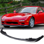 1993-1997 Mazda RX7 OEM Style Unpainted Black Front Bumper Lip PU 2Dr