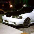 2002-2003 Nissan Sentra B15 SER JDM style Black Front Bumper Lip PU