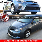 2014-2016 Corolla L-LE GT Style Front Bumper Lip Chin Spoiler PU