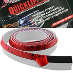 Universal 100" Quick Chin EZ Install White Front Bumper Lip Splitter