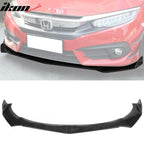 Universal 62"-66" Adjustable B Style Front Bumper Lip 3PC