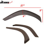 Universal 27x9" Add On 2PCS Front Or Rear Bumper Lip Splitter