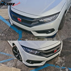 Universal 24x4" IKON Style Add On Front Bumper Lip Splitter PP 2PCS