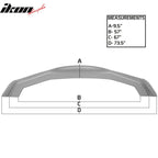 Universal RB 68x20in PP Front Bumper Lip & CF Splitter Rod