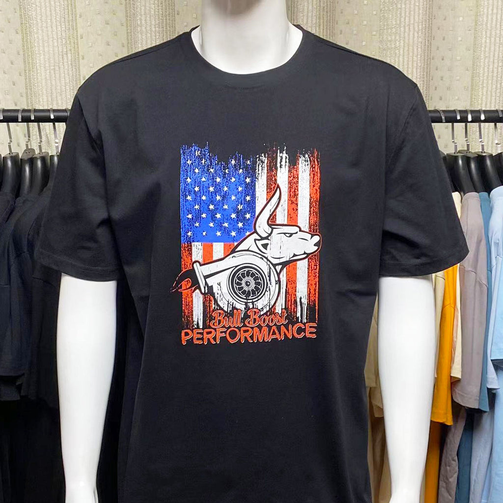 Turbo USA Bull Boost Performance Regular Heavy Cotton Pre Shrunk Shirt - Bull Boost Performance