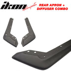 2015-2021 Subaru WRX STI 2 Piece Rear Aprons + Rear Diffuser ABS