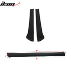 Universal 19" CS Style Rear Bumper Spats Side Extension Lips PU 2PC
