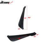 Universal V1 Style Unpainted 2PC Rear Bumper Lip Diffuser Splitters PP