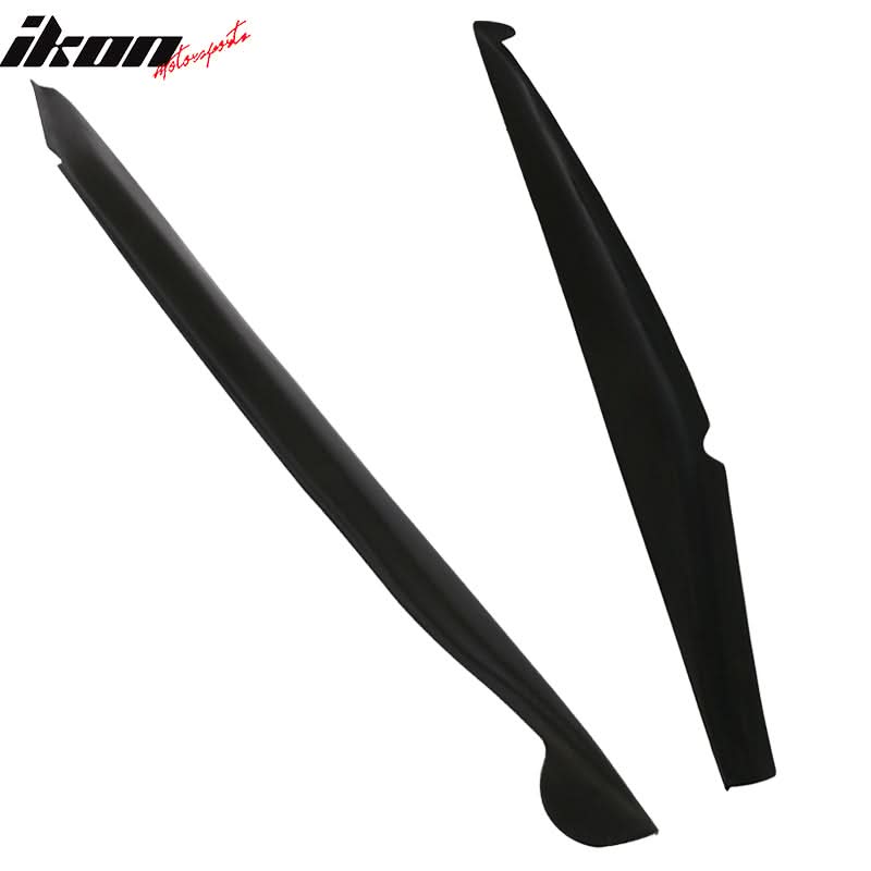 2014-2019 Chevy Corvette C7 Stingray Unpainted Black Side Skirts PU