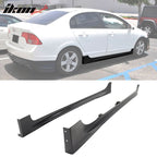 2006-2011 Honda Civic Sedan Mugen Style Unpainted Side Skirts PP