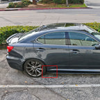Universal 6.5 x 2.5 V2 Style Winglet For Side Skirt Extensions PP 2PC