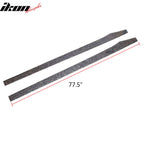 77.5" Side Skirt Extension Flat Bottom Line Lip - Forged Carbon Fiber