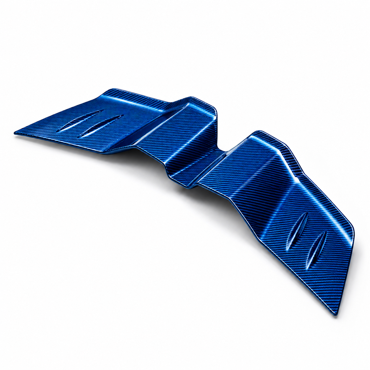 Aggressive Prepreg Blue Carbon Fiber Rear Spoiler Wing for Lamborghini Revuelto by Stratec Systems