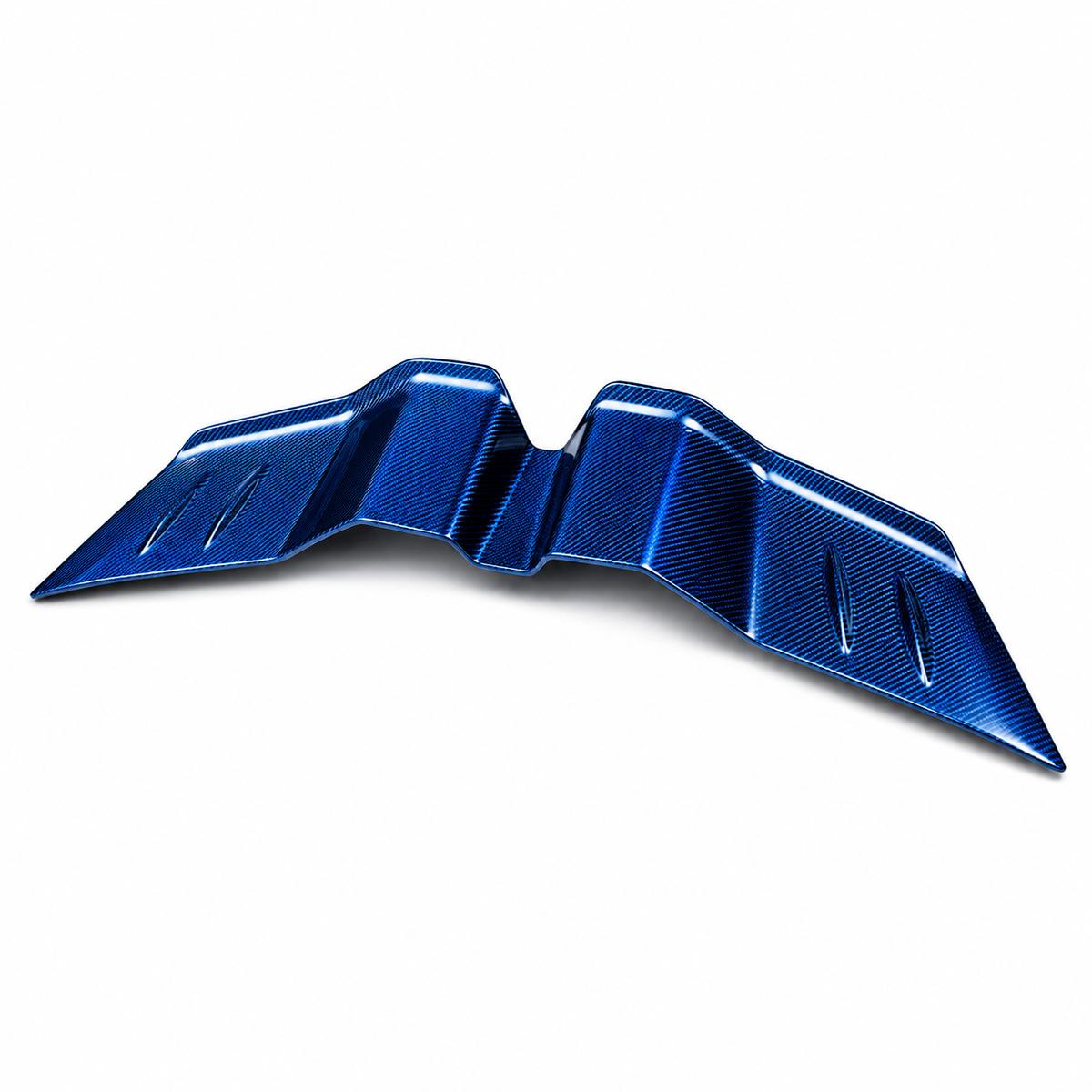 Aggressive Prepreg Blue Carbon Fiber Rear Spoiler Wing for Lamborghini Revuelto by Stratec Systems