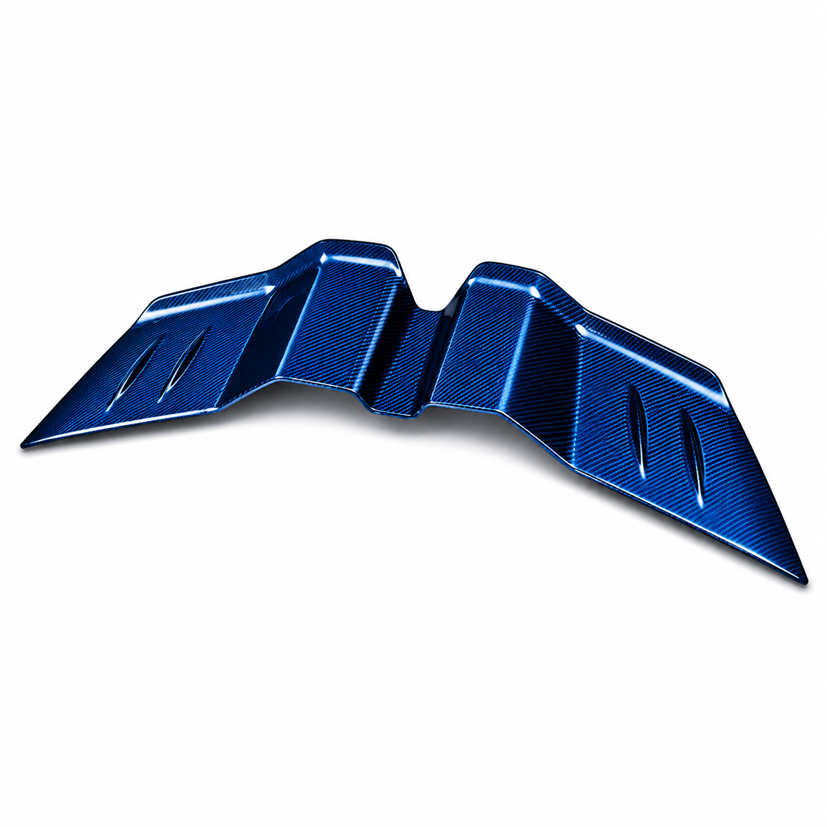 Aggressive Prepreg Blue Carbon Fiber Rear Spoiler Wing for Lamborghini Revuelto by Stratec Systems