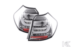 BMW 1-series E81 Coupe Chrome Clear LED Taillights Set (2007-2011)