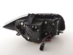 BMW 1-series E81 E82 E87 E88 Black Angel Eyes Headlight Set (2004-2011)