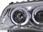 BMW 1-series E81 E82 E87 E88 Chrome Angel Eyes Headlight Set (2004 to 2011)