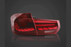 BMW 3-Series 6th Gen F30 F35 F80 GTS Style -Red or Smoked- OLED Dynamic Tail Lights (2012-2019)