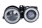 BMW 3-series E30 2/4 door. Black Angel Eyes Headlight Set (1987-1991)