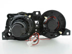 BMW 3-series E30 2/4 door. Black Angel Eyes Headlight Set (1987-1991)