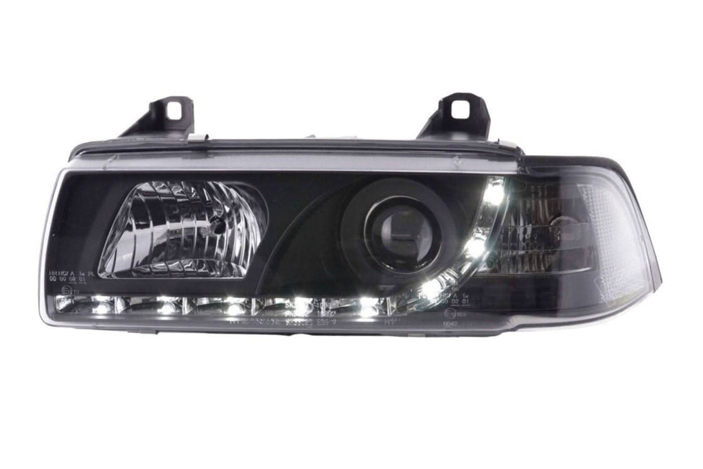 BMW 3-series E36 Coupe Black LED Headlights with Daytime Running Lights (1992-1999)