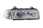BMW 3-series E36 Coupe/Convertible Chrome Xenon Angel Eyes Headlights (1992-1998)