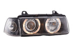 BMW 3 Series E36 Sedan Black Angel Eyes LED Headlights (1992 - 1998)