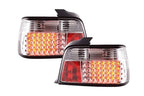 BMW 3-series E36 Sedan Chrome Clear LED Taillights Set (1991-1998)