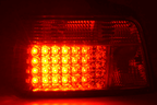 BMW 3-series E36 Sedan Chrome Clear LED Taillights Set (1991-1998)