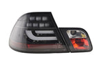 BMW 3-series E46 Coupe Black LED LightBar Taillights Set (2003-2007)