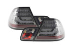 BMW 3-series E46 Coupe Chrome Smoked LED LightBar Taillights Set (1999-2002)
