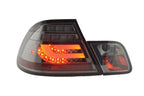 BMW 3-series E46 Coupe Chrome/Smoked LED LightBar Taillights Set- Facelift (2003-2007)