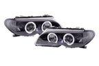 BMW 3-series E46 Coupe/Convertible Black Xenon Angel Eyes Headlights (2003-2005)