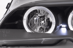 BMW 3-series E46 Coupe/Convertible Black Xenon Angel Eyes Headlights (2003-2005)
