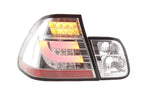 BMW 3-Series E46 Sedan Chrome LED LightBar Taillights - Pre Face Lift (1998-2001)