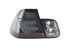 BMW 3-series E46 Sedan Chrome Smoked LED LightBar Taillights Set (1998-2001)