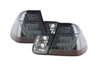 BMW 3-series E46 Sedan Chrome Smoked LED LightBar Taillights Set (1998-2001)
